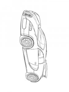 Bugatti coloring page 3 - Free printable