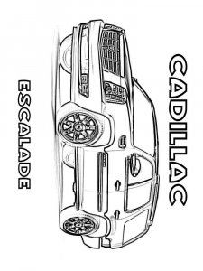 Cadillac coloring page 5 - Free printable