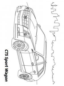 Cadillac coloring page 6 - Free printable
