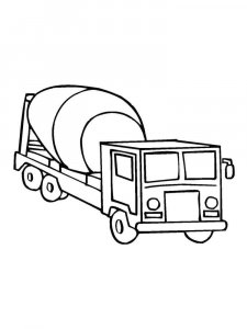 Cement Mixer coloring page 16 - Free printable