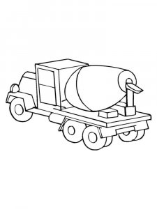 Cement Mixer coloring page 17 - Free printable