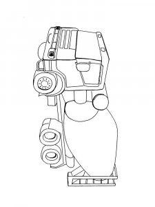 Cement Mixer coloring page 19 - Free printable