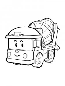 Cement Mixer coloring page 24 - Free printable