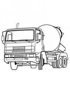 Cement Mixer coloring page 26 - Free printable