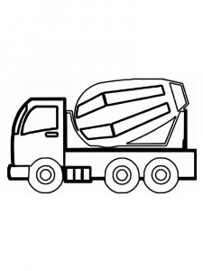 Cement Mixer coloring page 27 - Free printable