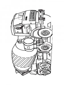 Cement Mixer coloring page 28 - Free printable
