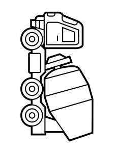 Cement Mixer coloring page 31 - Free printable