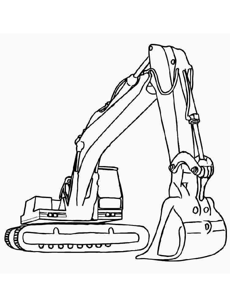 Construction Vehicles Coloring Pages Download Print 12 Book