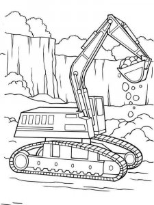 Construction Vehicle coloring page 4 - Free printable