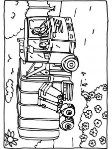 Garbage Truck coloring page 1 - Free printable