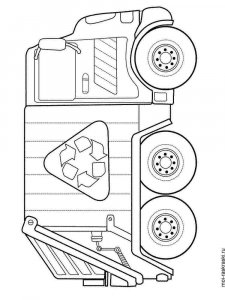 Garbage Truck coloring page 13 - Free printable