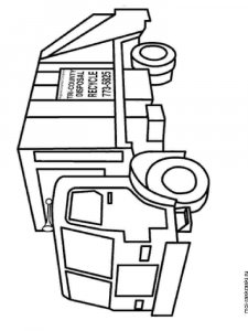 Garbage Truck coloring page 17 - Free printable
