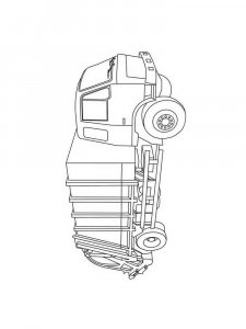 Garbage Truck coloring page 5 - Free printable