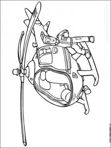 Helicopter coloring page 13 - Free printable