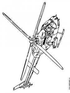 Helicopter coloring page 15 - Free printable