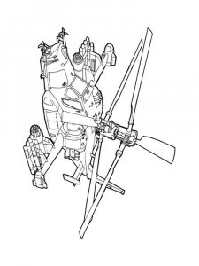 Helicopter coloring page 18 - Free printable