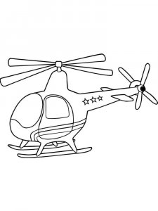 Helicopter coloring page 23 - Free printable