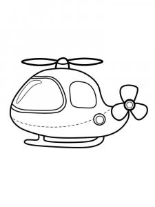 Helicopter coloring page 25 - Free printable