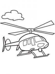 Helicopter coloring page 26 - Free printable