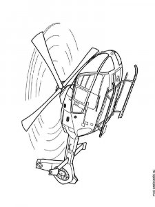 Helicopter coloring page 3 - Free printable