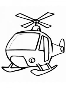 Helicopter coloring page 27 - Free printable
