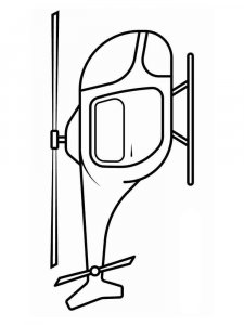 Helicopter coloring page 28 - Free printable