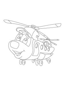 Helicopter coloring page 29 - Free printable