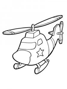 Helicopter coloring page 30 - Free printable