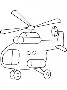 Helicopter coloring page 32 - Free printable