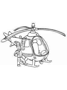 Helicopter coloring page 35 - Free printable