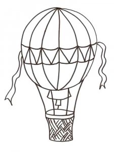 Hot Air Balloon coloring page 12 - Free printable