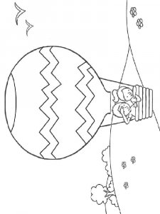 Hot Air Balloon coloring page 7 - Free printable