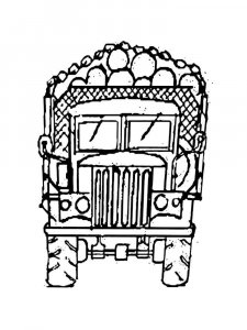 Log Truck coloring page 7 - Free printable