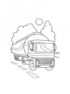 Oil Tank Truck coloring page 10 - Free printable