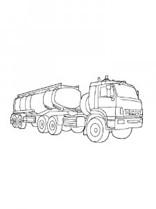 Oil Tank Truck coloring page 4 - Free printable