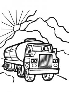 Oil Tank Truck coloring page 5 - Free printable