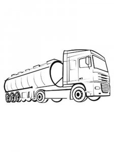 Oil Tank Truck coloring page 8 - Free printable