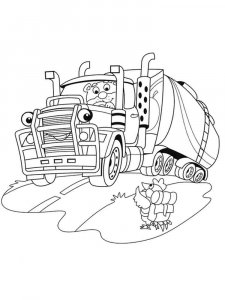 Oil Tank Truck coloring page 12 - Free printable