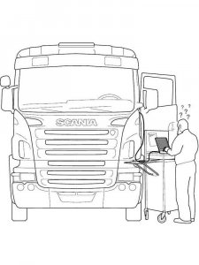 Truck coloring page 32 - Free printable