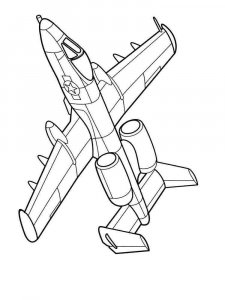 Airplane coloring page 11 - Free printable
