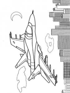 Airplane coloring page 18 - Free printable