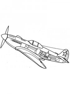 Airplane coloring page 25 - Free printable