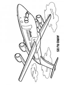Airplane coloring page 6 - Free printable