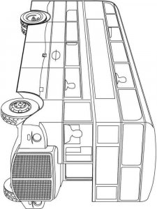 Bus coloring page 10 - Free printable