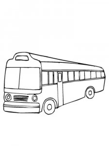 Bus coloring page 12 - Free printable