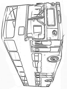 Bus coloring page 14 - Free printable