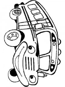 Bus coloring page 17 - Free printable