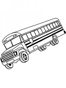 Bus coloring page 18 - Free printable