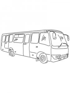 Bus coloring page 20 - Free printable