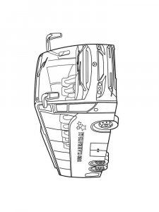 Bus coloring page 22 - Free printable